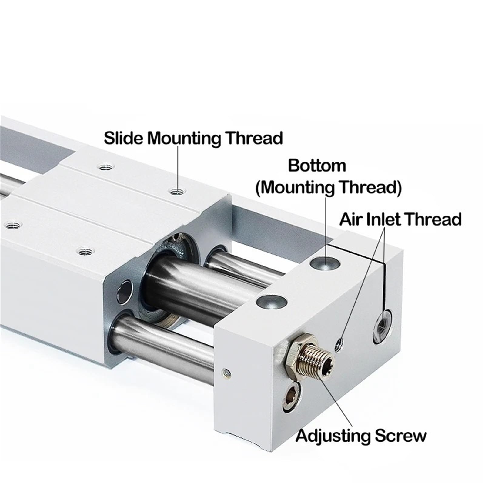 Cylindre pneumatique RMTL20/25/32/40X100/200/300/400/1000S(Stroke 600mm,Bore 25mm)