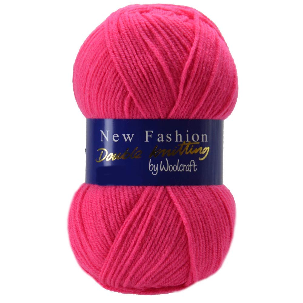 10 x 100g Woolcraft Knitting Wool/Yarn New DK (Lipstick 155)
