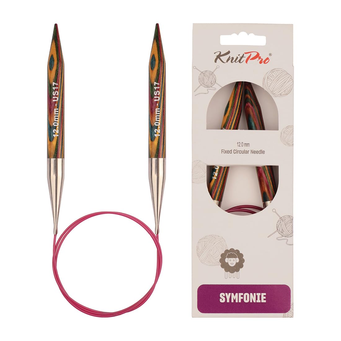 KnitPro Symfonie Fixed Circular Needles 32" (80cm) | 12.00mm