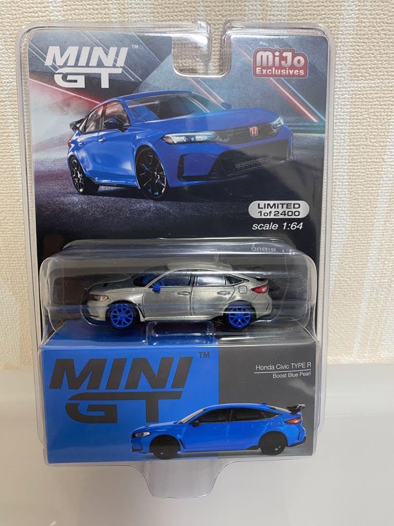 MINI GT ホンダ・シビック・タイプR (ブーストブルーパール)チェイスカー Amazon.co.jp: GT ホンダ シビック タイプR ブーストブルー