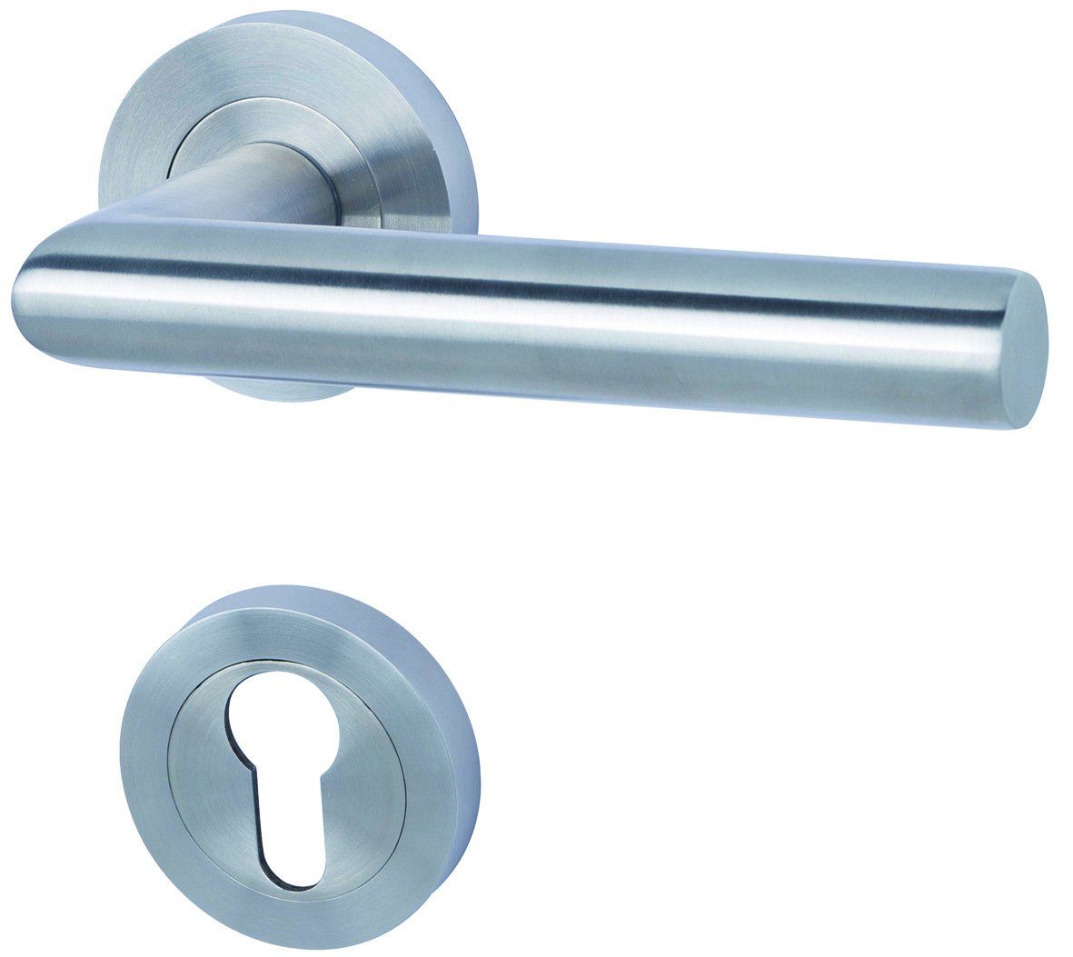 Poignée de porte en acier inoxydable Alpertec 88024910 à perforation pZ-R fiable
