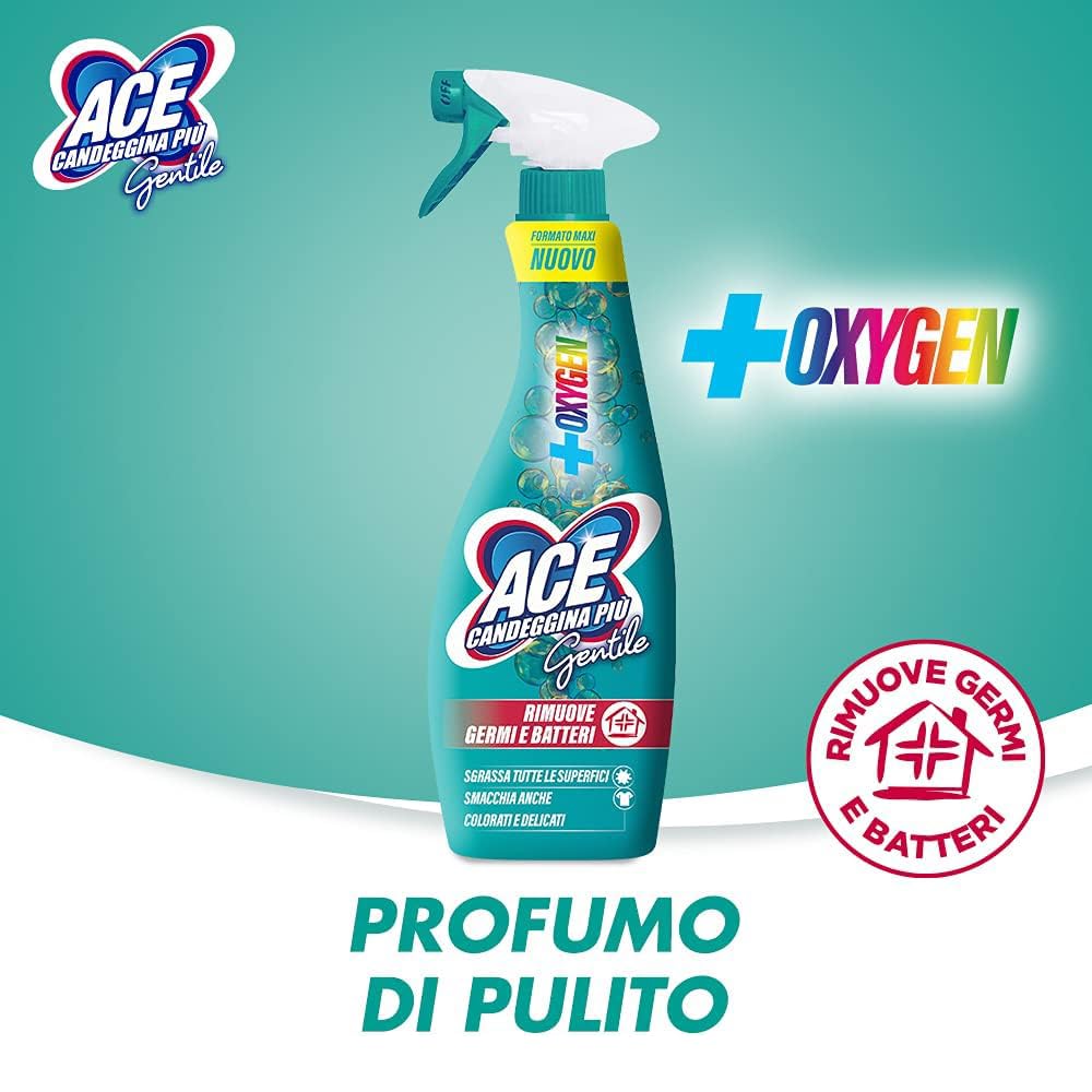 ACE Gentile Spray Universale + Ricarica, Confezione da 10 x 750 ml