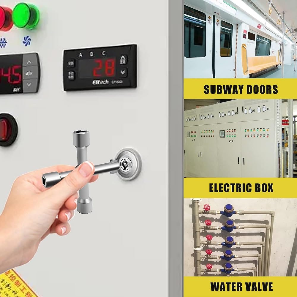 Clé Gaz Compteur Shallho Lot De 2 Clés Pour Armoire De Commande à 4 Voies | FindTheDeal Clé Pmz Fibre Optique