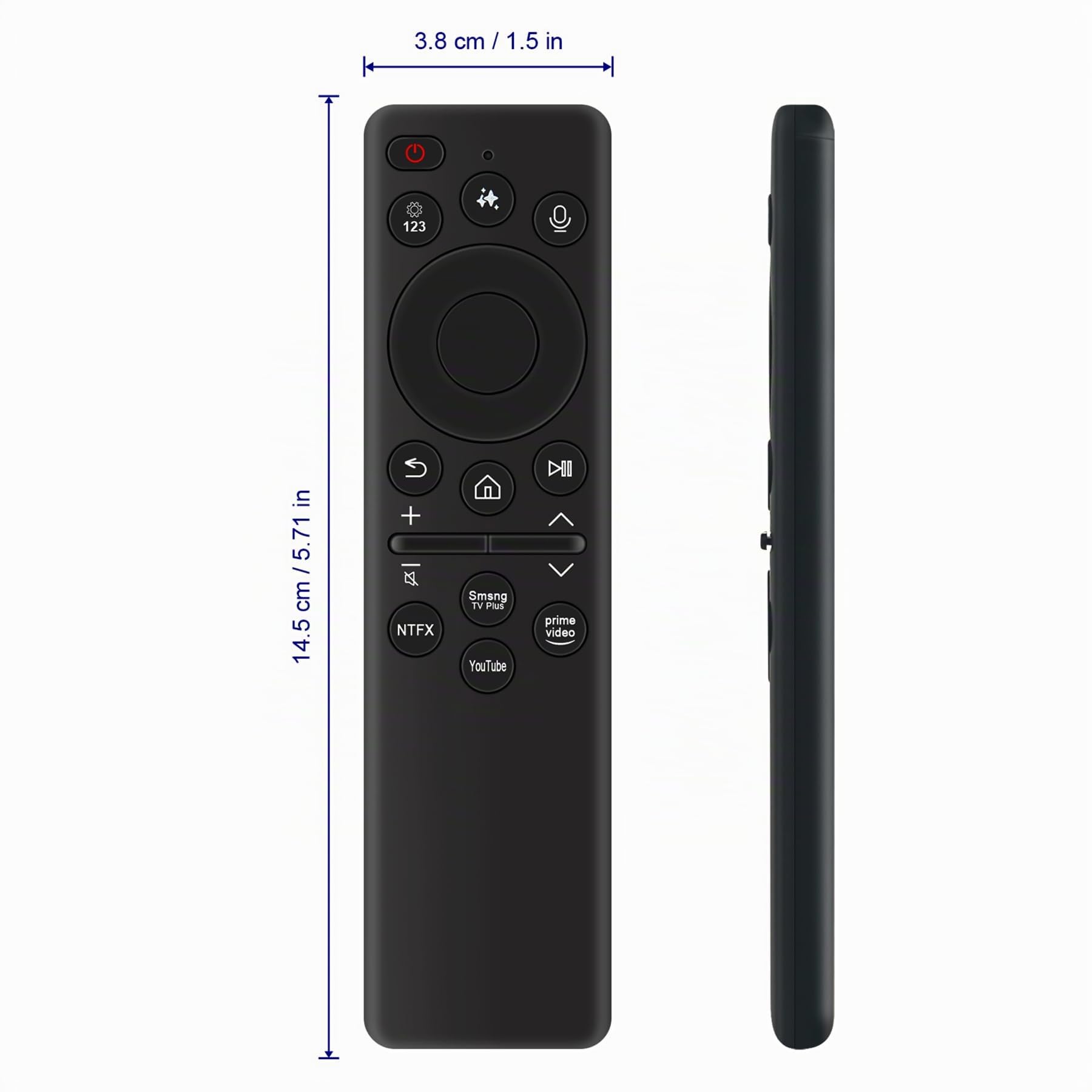 Télécommande vocale de Remplacement BN59-01480L, Fit for 2025 Samsung Q8F QN74F QN990F S91F S93F S94F TV QLED 4K Vision AI Smart TV TQ43Q8FAAUXXC TQ50Q8FAAUXXC TQ55Q8FAAUXXC TQ65Q8FAAUXXC