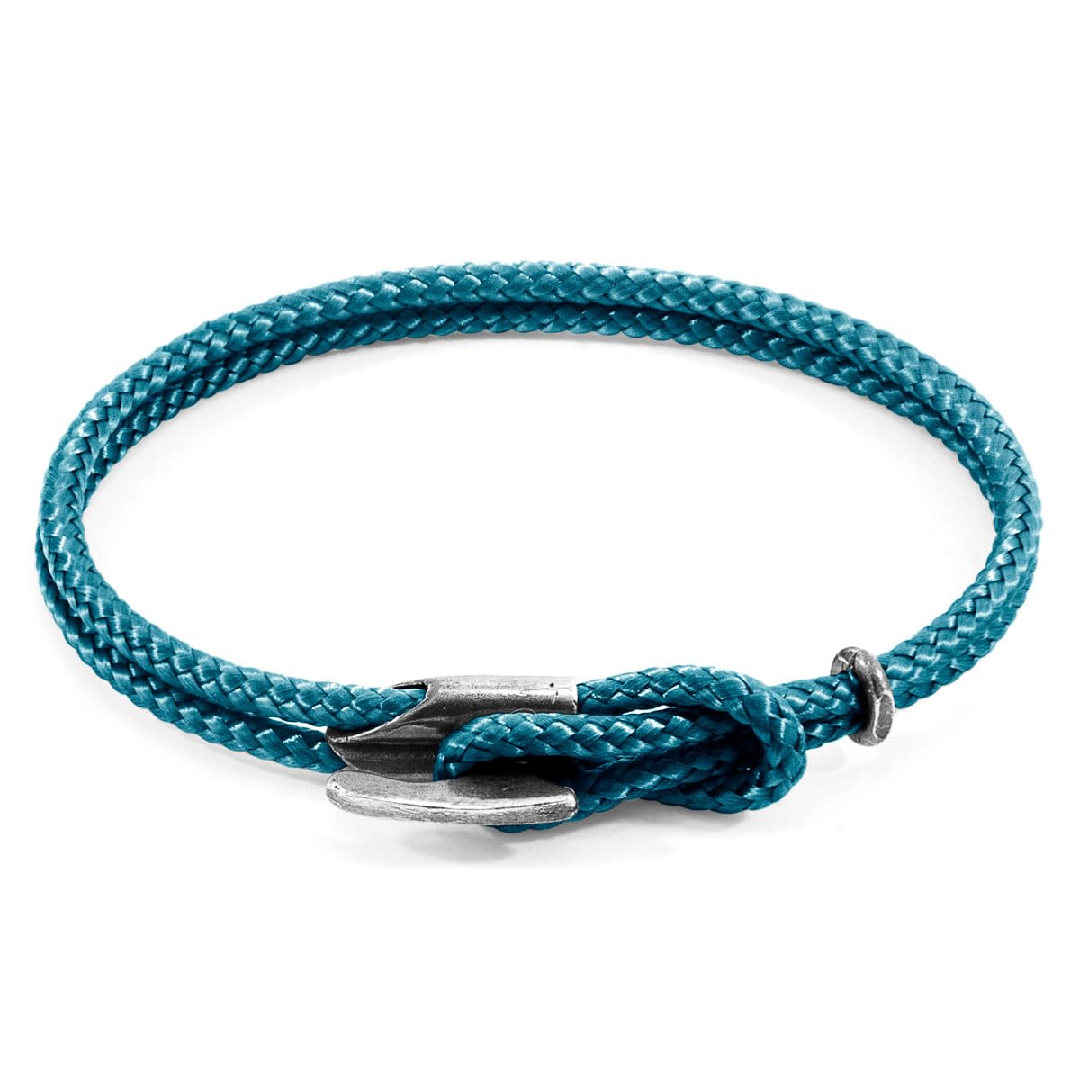 ANCHOR & CREW Padstow Silber Und Seil Armband - Mann