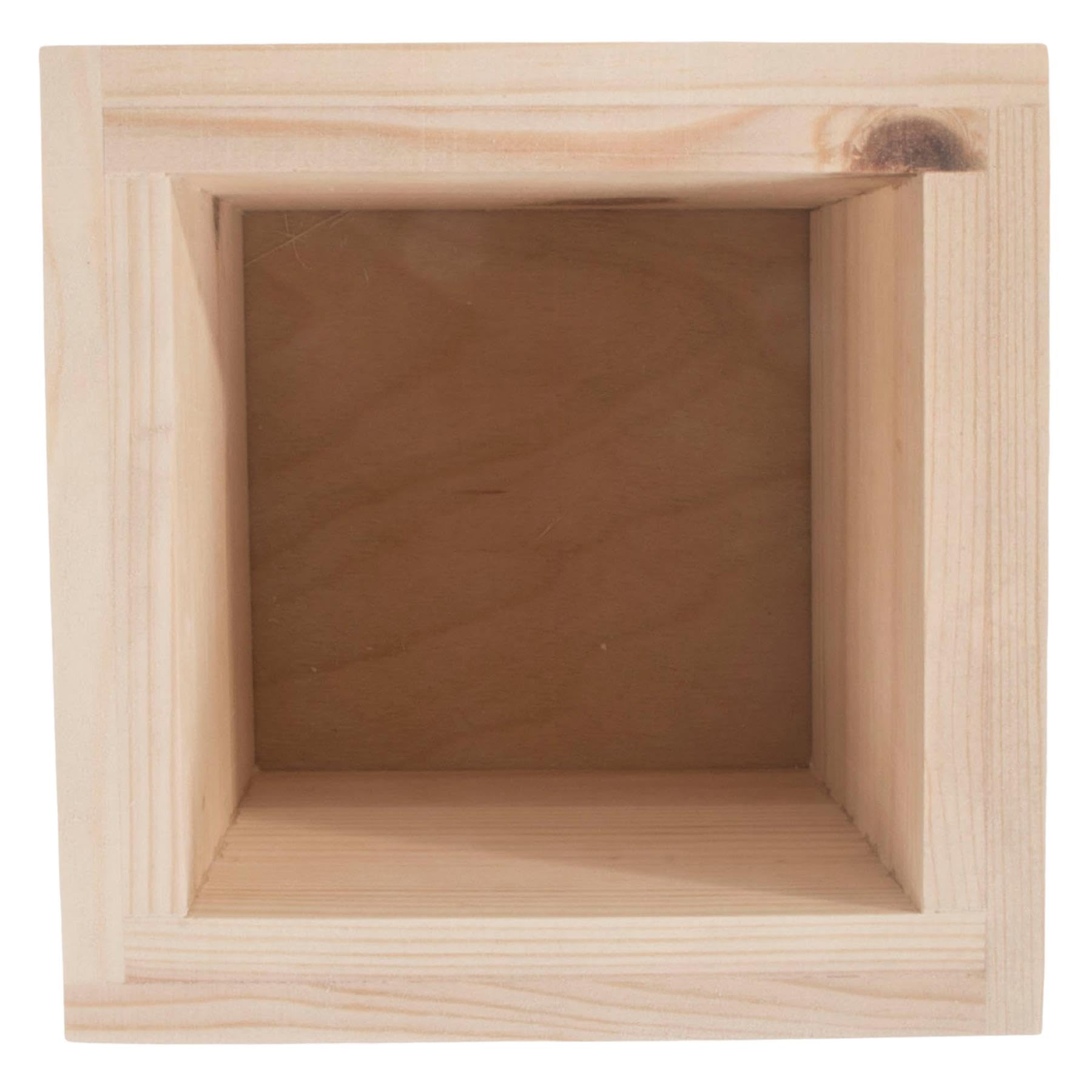 WooDeeDoo Small Square Wooden Planter Box - Image 4