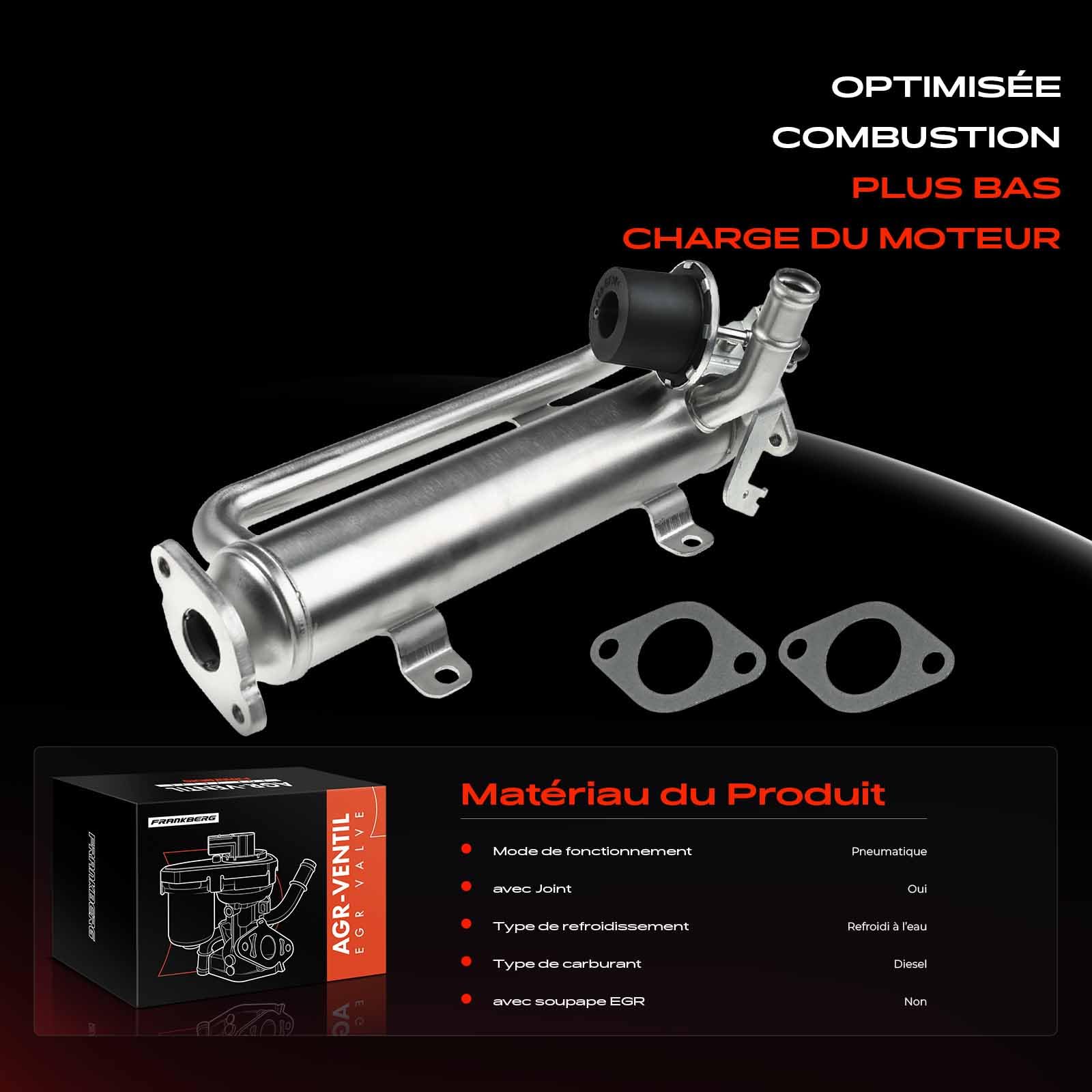 Frankberg Vanne EGR pour le recyclage des gaz d'échappement 03G131512AP