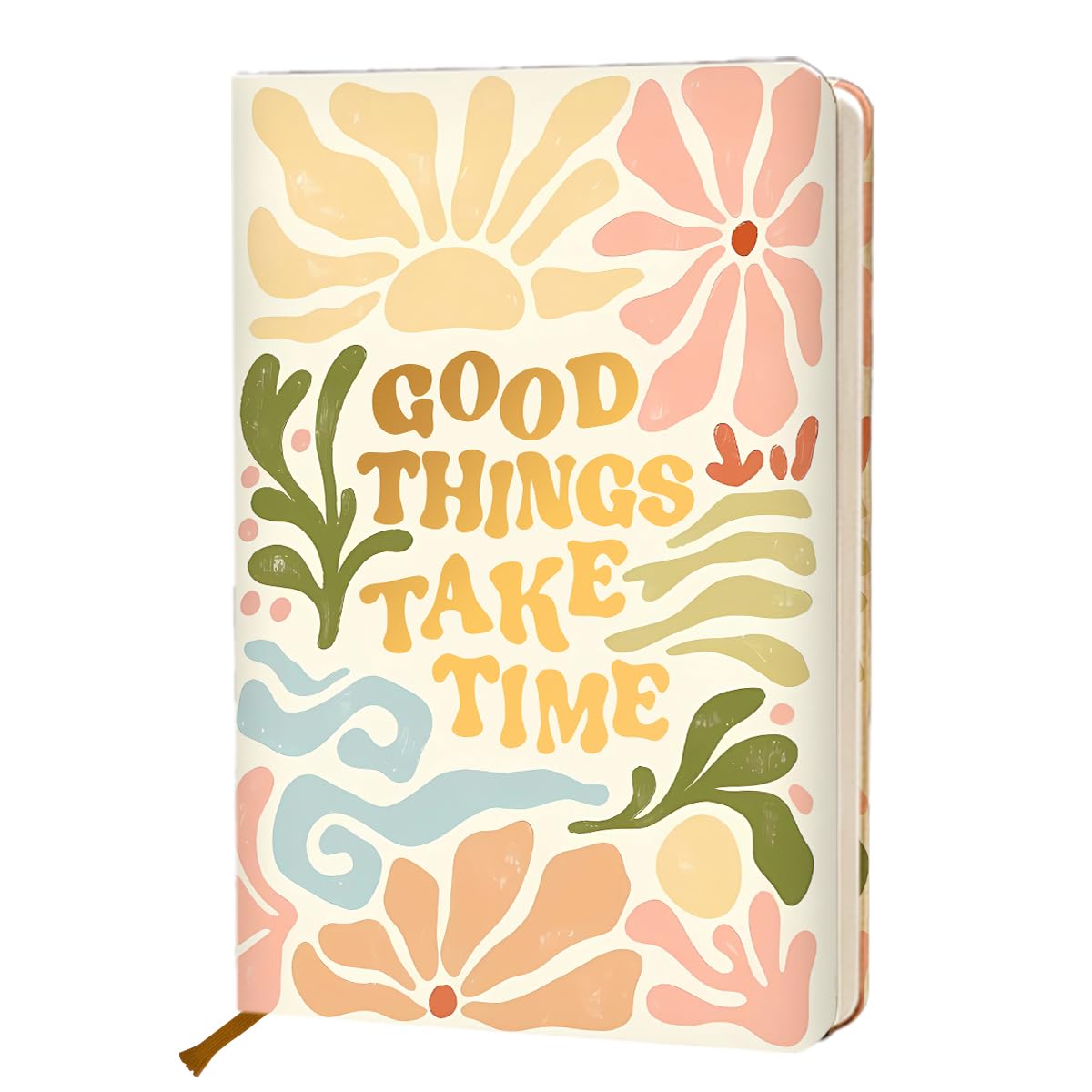 Carnet de notes A5 rigide de qualité supérieure avec motif floral - 7