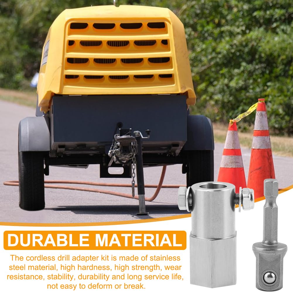 Upgraded Stainless Steel Trailer Jack Drill Adapter with Top Wind Crank Handle and Cordless Drill Adapter - 1/2 Inch Socket Adapter Bit Included — Amazon image 5