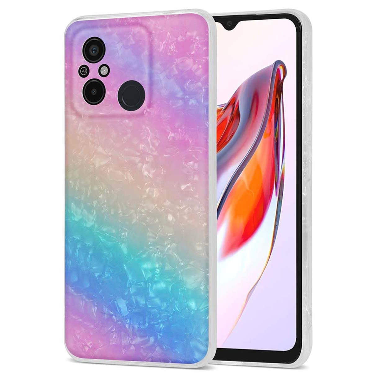 HAOYE Funda Para Xiaomi Redmi 12C / Xiaomi Redmi 11A, Patrón Elegante Y Hermoso Premium Suave Silicona Ligera Delgado Brillante TPU Bumper Anti-caída Rubber Carcasa Case, Vistoso