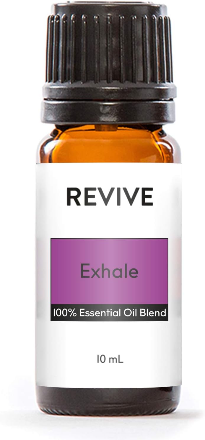 Exhale Essential Oil Blend by Revive Essential Oils - 100% Pure Therapeutic Grade, for Diffuser, Humidifier, Massage, Aromatherapy, Skin & Hair Care