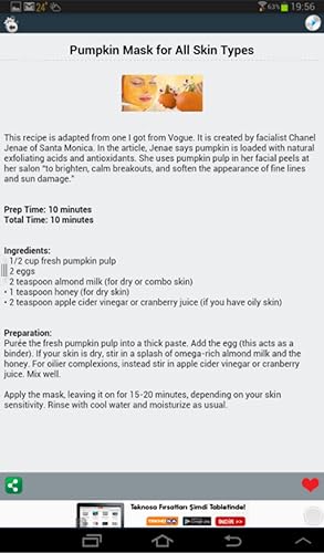 Skin Care Recipes