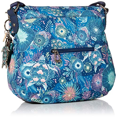 Sakroots Crossbody Bag in Eco-Twill, Multifunctional Purse with Adjustable Strap & Zipper Pockets2