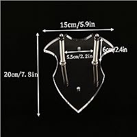 Vista 2 de Soporte de espada, soporte de pared para espada, soporte para hacha, ganchos de espada para pared, exhibición de soporte de espada, exhibición