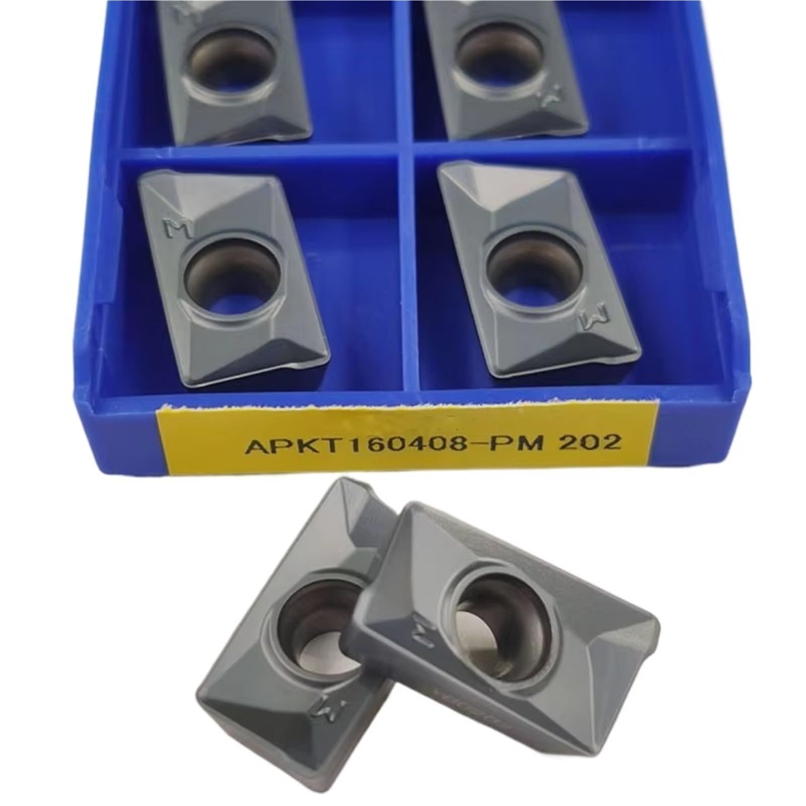 10 Uds APKT160408-PM 202 Herramientas De Torneado Insertos Carburo Acero Inoxidable