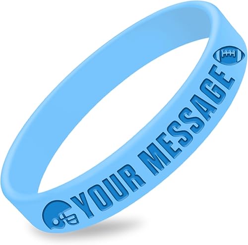 Miniatura 42 de 50Pcs Custom Silicone Wristbands Personalized Debossed Rubber Bracelets for Motivation, Party favors, Events, Birthdays, Awareness