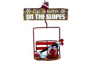 J8476 Ski Lift Hanging Christmas Tree Ornament