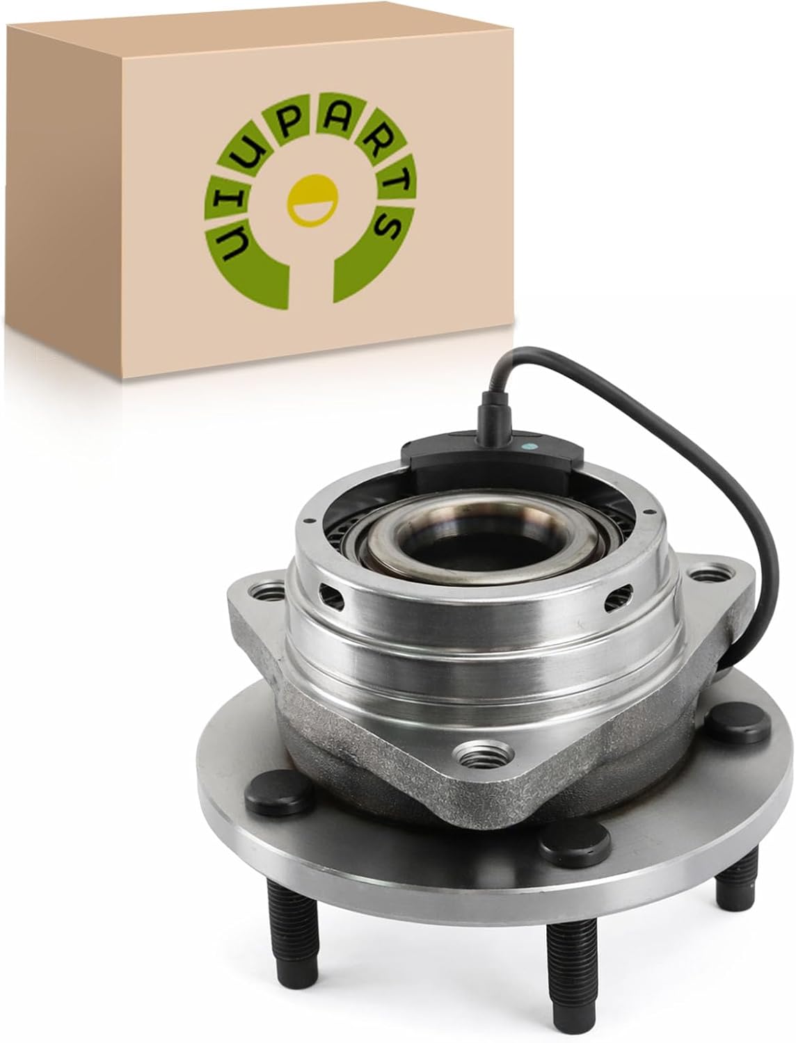 UIU Front Wheel Bearing Hub Assembly 5 Lug w/ABS Compatible with Chevy Malibu 2.4L 2008-2012,Malibu 3.5L 2004-2010,Malibu 2.2L 2004-2008,Pontiac G6 3.5L 2005-2010,G6 2.4L 2006-10 & More Replace 513214