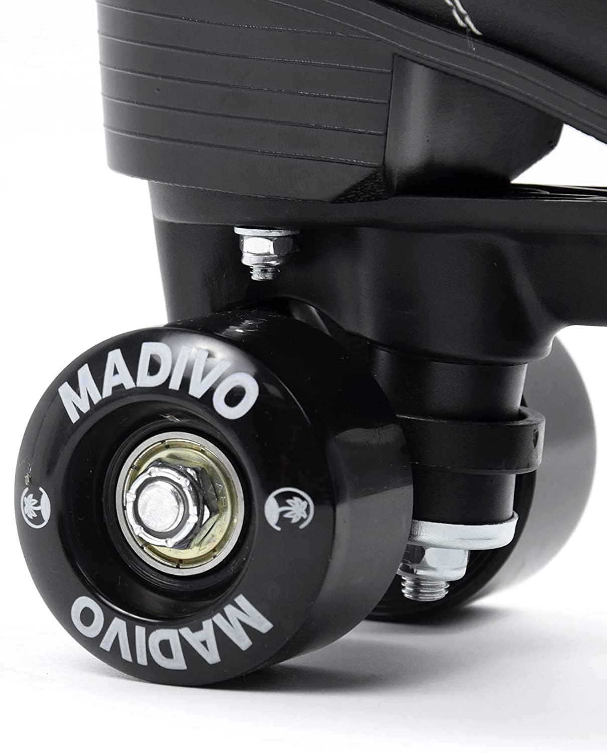 MADIVO Patins à roulettes classiques classiques pour femme - Roulement à billes ABEC-7 - Pour fille - Noir - Tailles 35, 36, 37, 38, 39, 40, 41