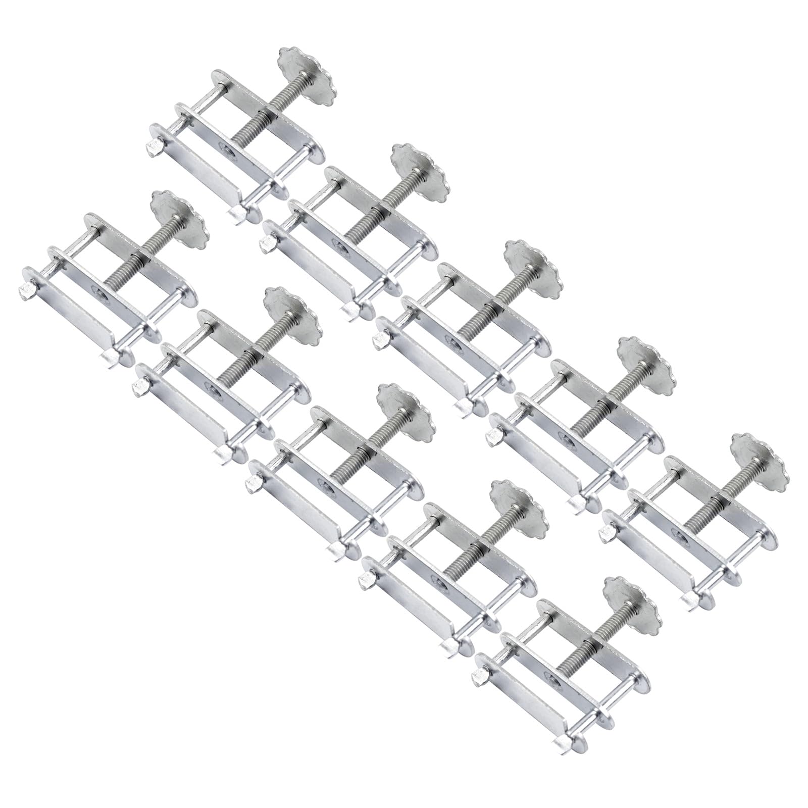 Buxuaaaa 10Pcs Flows Control Clamp Set For Laboratory And Scientific Experiments, Adjustable Swivels Screw Compressor Hose Clamp Flows Control