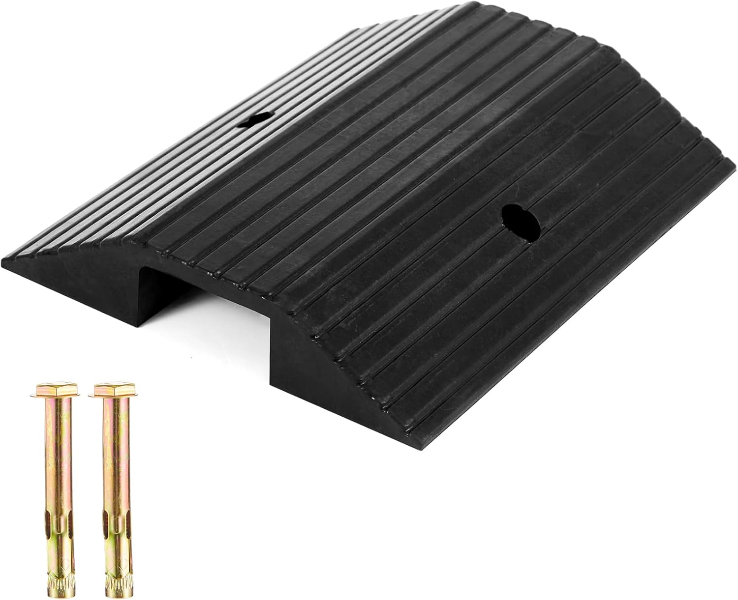 Rubber Ramps for Door Threshold 19.7 x 15.3 x 3 Inches Wheelchair Ramp Non Slip for Home Doorways, Walk in Shower, Get in and Out of Houses, for Baby Stroller, Pet Stroller, 600 Lbs Capacity