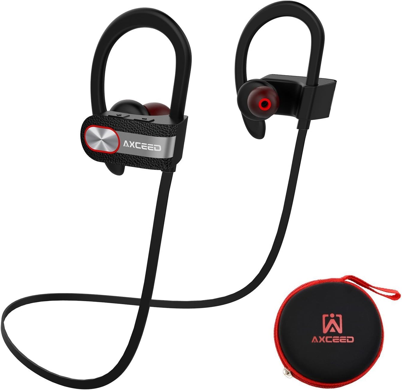 Bluetooth Earphones 4.1 Wireless Running Headsets In Ear and Hanging Sports Earbuds,Ipx4 Waterproof with Mic for Running, 8 Hours Battery & Noise Canceling Wireless Headphones
