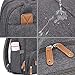 Diaper Bag Backpack, RUVALINO Multifunction Travel Back Pack Maternity Baby Changing Bags, Large Capacity, Waterproof and Stylish, Dark Gray