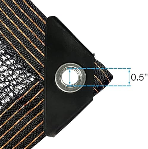 image for winemana 40% Black Shade Cloth, 20 x 30 FT Durable Mesh Tarp with Grom