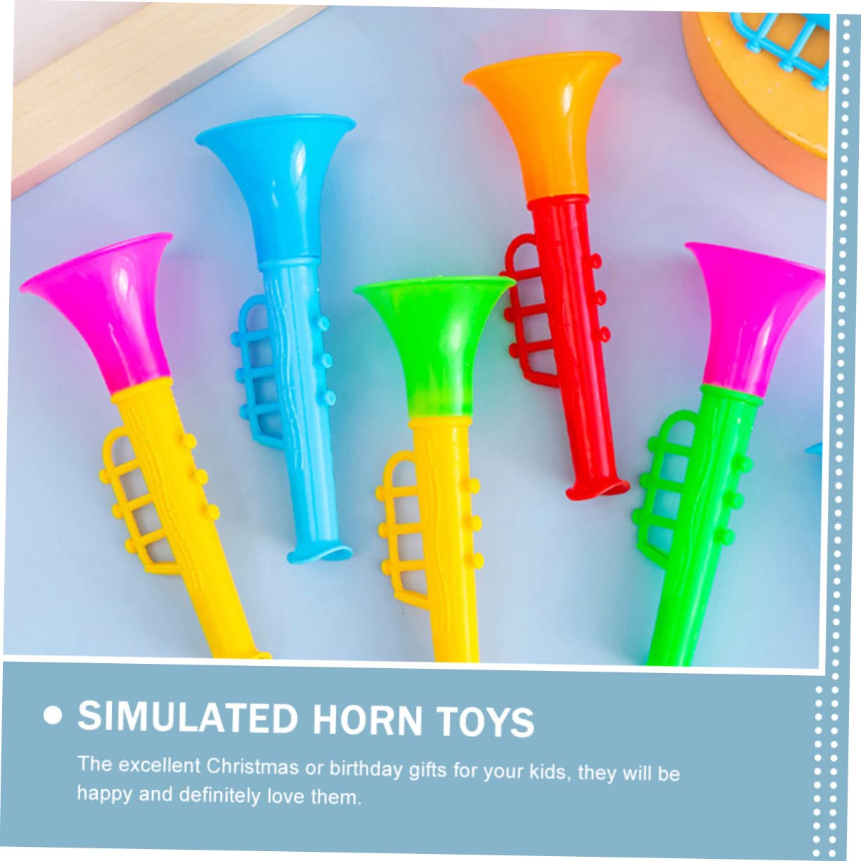 Excelente trompetas de plástico educativas para niños para música melifluo Excelente trompetas de plástico educativas para niños para música melifluo