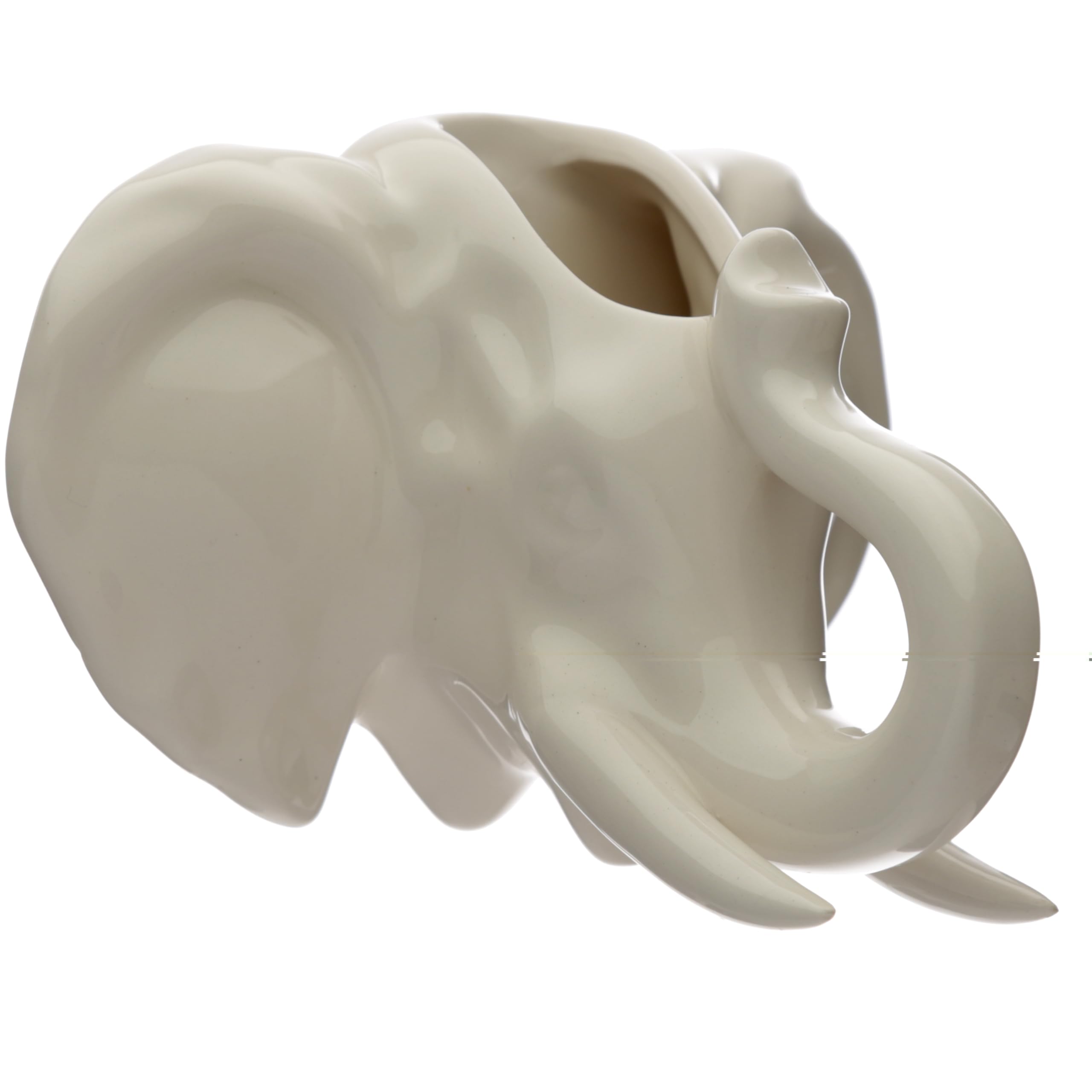 Puckator Ceramic Elephant Head Garden Wall Planter Plant Pot - Indoor Decorative Plant Pots - House Plant Basket Pot Gifts - Home Decoration Gift - Planter Planters For Women - Flowerpot
