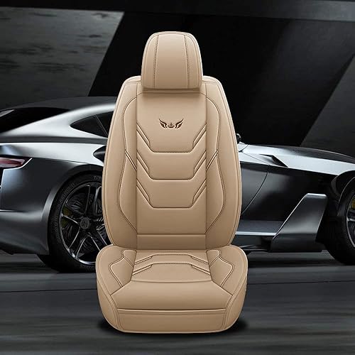 Miniatura 5 de Juego completo de fundas de cuero para asiento de automóvil, accesorios universales de poliuretano, transpirables, impermeables, para la mayoría de