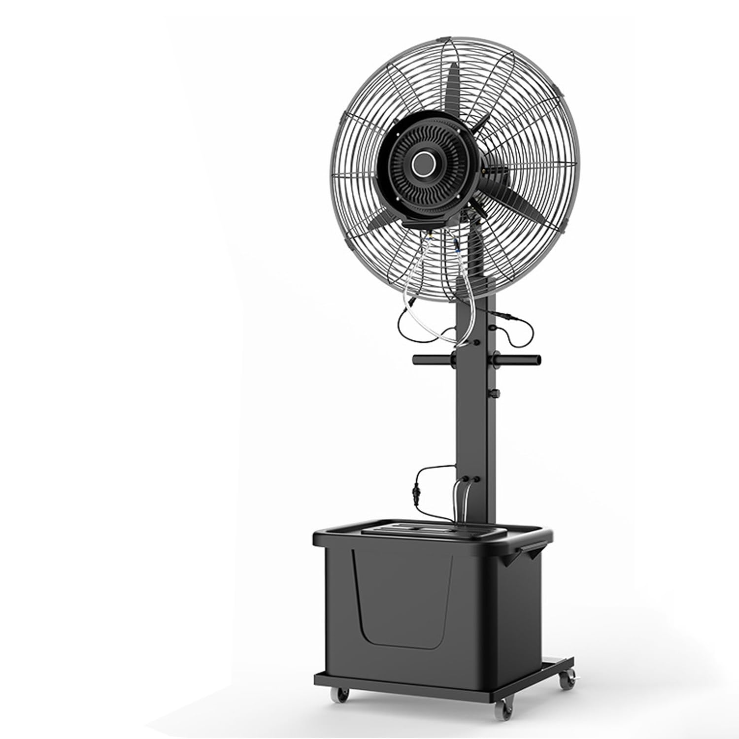 asdchZen Outdoor Oscillating Misting Fan, Commercial Floor Fan With Water Tank, Spray Fan For Backyards, Patios, High Velocity Cooling,One Color-650mm/26in