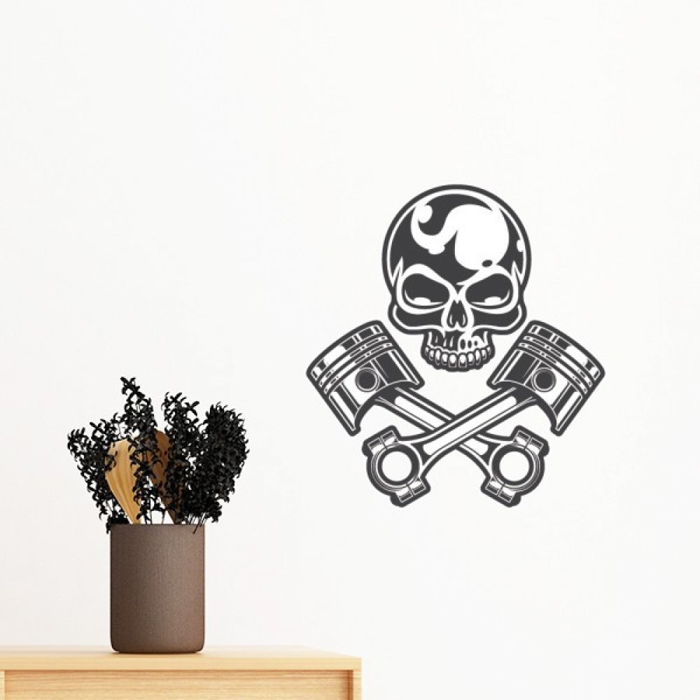 Autocollant mural lunettes de moto pour rénover un mur sans peindre
