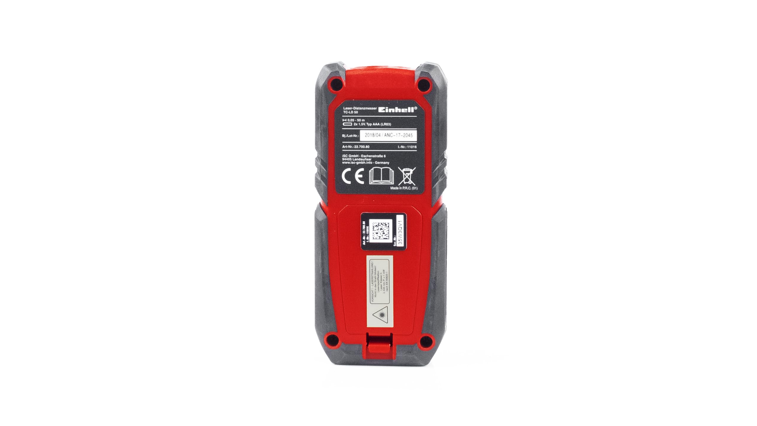 Telemetro Laser Einhell TC-LD 30 R, Portata 0.05-30 M, Precisione ±3 Mm, Per Distanze, Superfici E Volumi, Display LCD, Auto-spegnimento