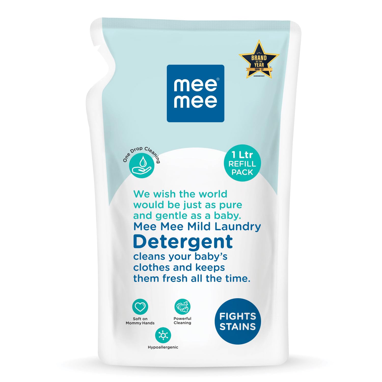 Mee Mee Baby Liquid Detergent 1 L | Ph balanced, Free from Harsh Chemicals, Safe for mother's hands & baby's skin | Anti-Bacterial, Removes Stains & Odor with One Drop, Hypoallergenic-image-22
