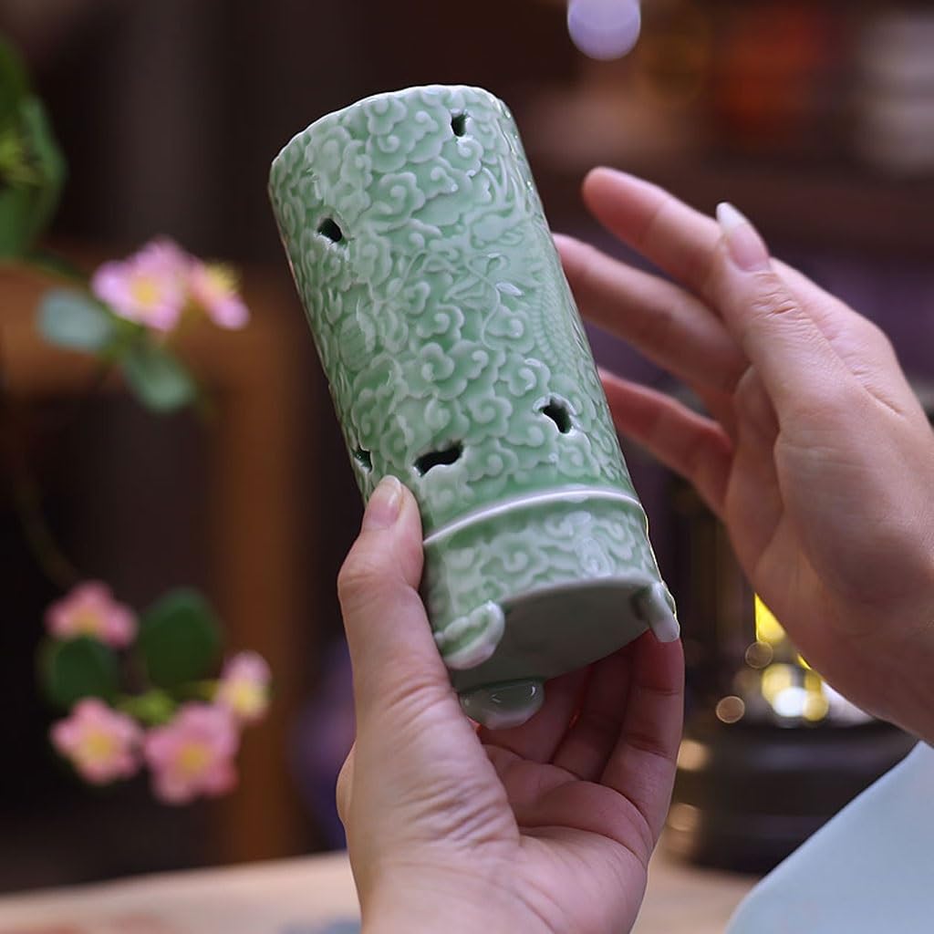 Incense Holder Thread Incense Burner Household Indoor Incense Insert Celadon Plate Incense Agarwood Incense Burner Incense Ornaments Incense Cone Holder