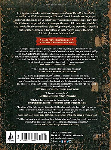 Vintage Spirits and Forgotten Cocktails: Prohibition Centennial Edition: From the 1920 Pick-Me-Up to