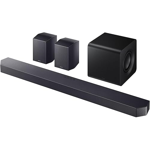 Samsung Q-Serie Samsungs Sound Bar for Smart tv, 9.1.4 ch w/Subwoofer + Rear Speaker Titan Black HW-Q930F/ZA