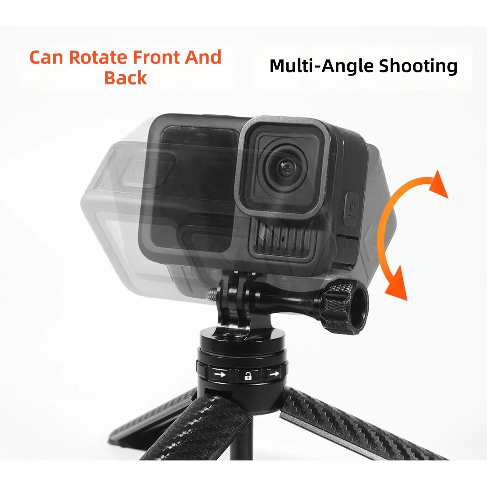 Trípode plegable en miniatura para teléfono con rotación de 360 grados para estabilidad en cualquier superficie para soporte de liberación de transmisión en vivo