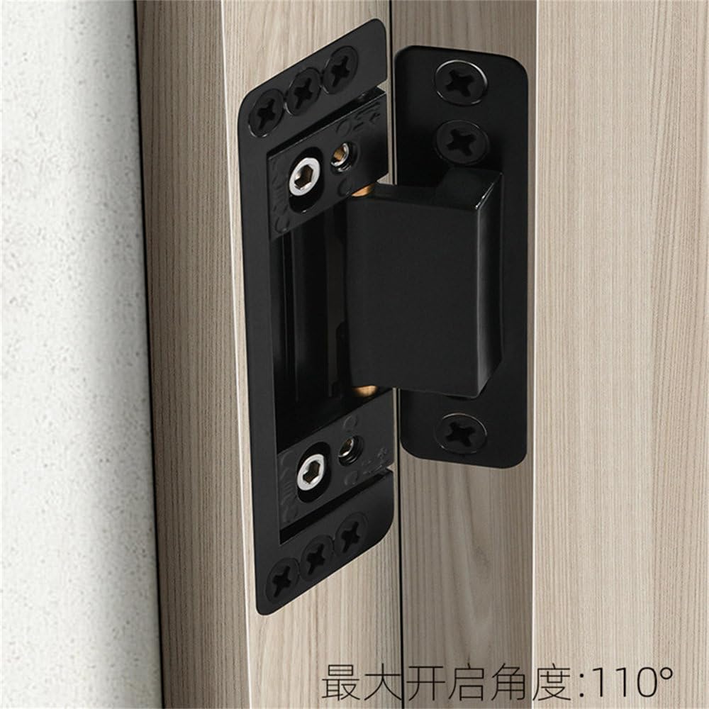 Tope de Puerta Soporte de Tope Aluminio-Madera Bisagra Especial Invisible Marco Estrecho Perfil de Vidrio Madera Bidimensional