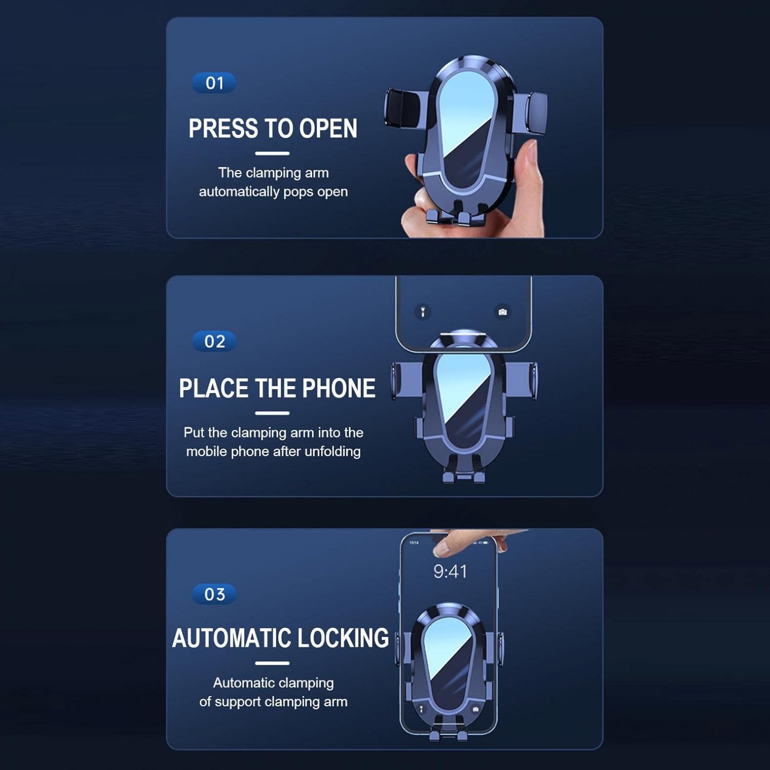 phone mount for car 2022 upgraded air vent clip car phone holder mount fit for all cell phone with thick case handsfree car mount for cell phone auto