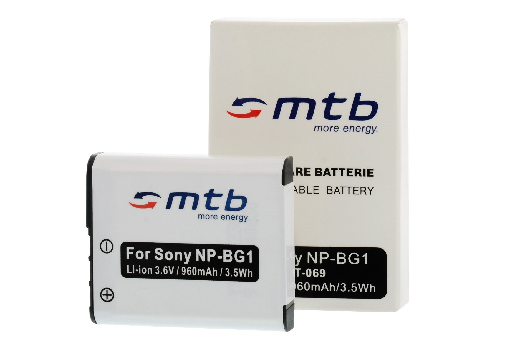 2x Batteria NP-BG1, FG1 compatibile con Sony Cyber-Shot HDR-GW55 // DSC-H3, H7, H9, H10, H20...+ vedi lista!