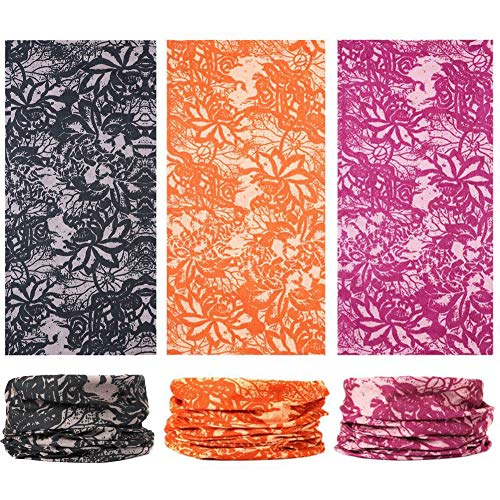 Image of 6-Pack Balaclava Face Mask for Men & Women - UV Protection Neck Gaiter, Multi-Use Cycling Mask & Breathable Headband