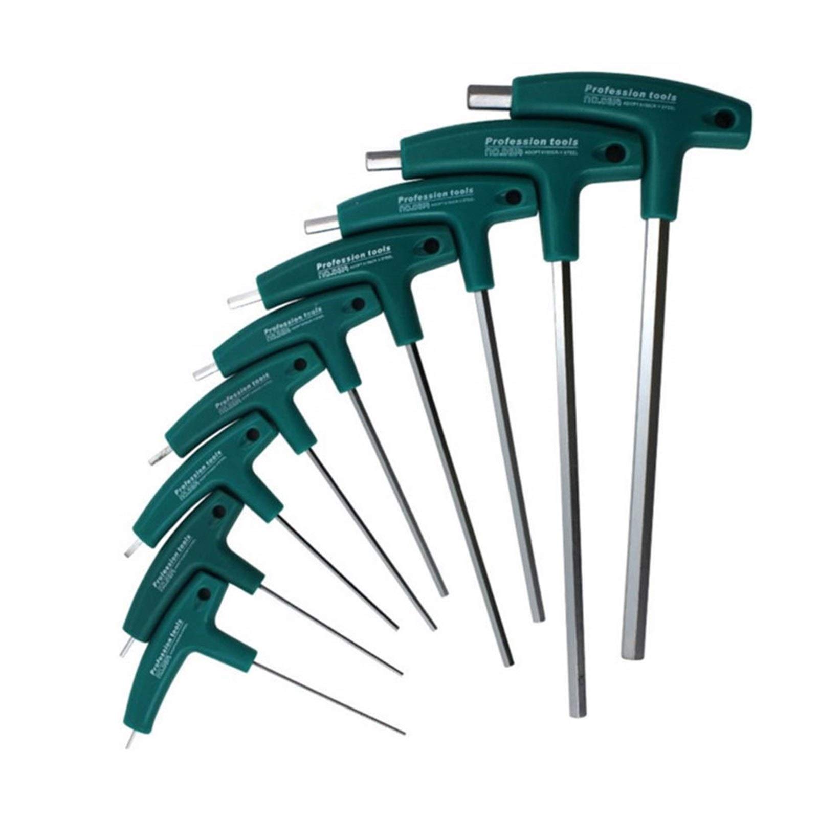 Chiavi A Brugola 5 Mm - Set Chiavi Esagonali In Acciaio Con Impugnatura A T - Foto 3