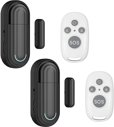 Vista 12 de SanJie Sensor de alarma de puerta de volumen ajustable para seguridad del hogar y seguridad infantil, alarma antirrobo de 120 dB con 4 modos - 3