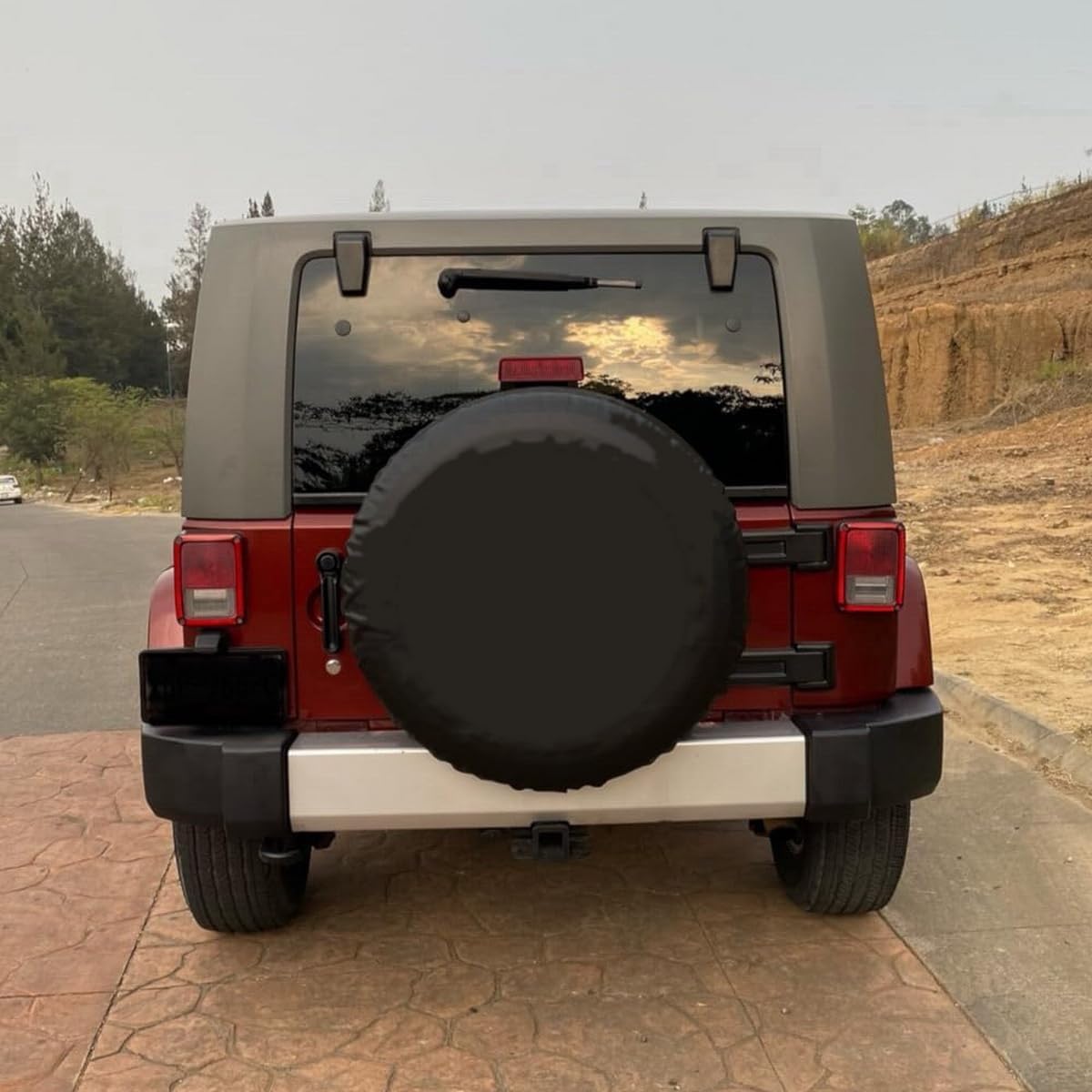 ブラックスペアタイヤカバー、CRV、RAV4、Hummer H3、ジープラングラー、ほとんどのSUV、トレーラー、RV、トラック、自