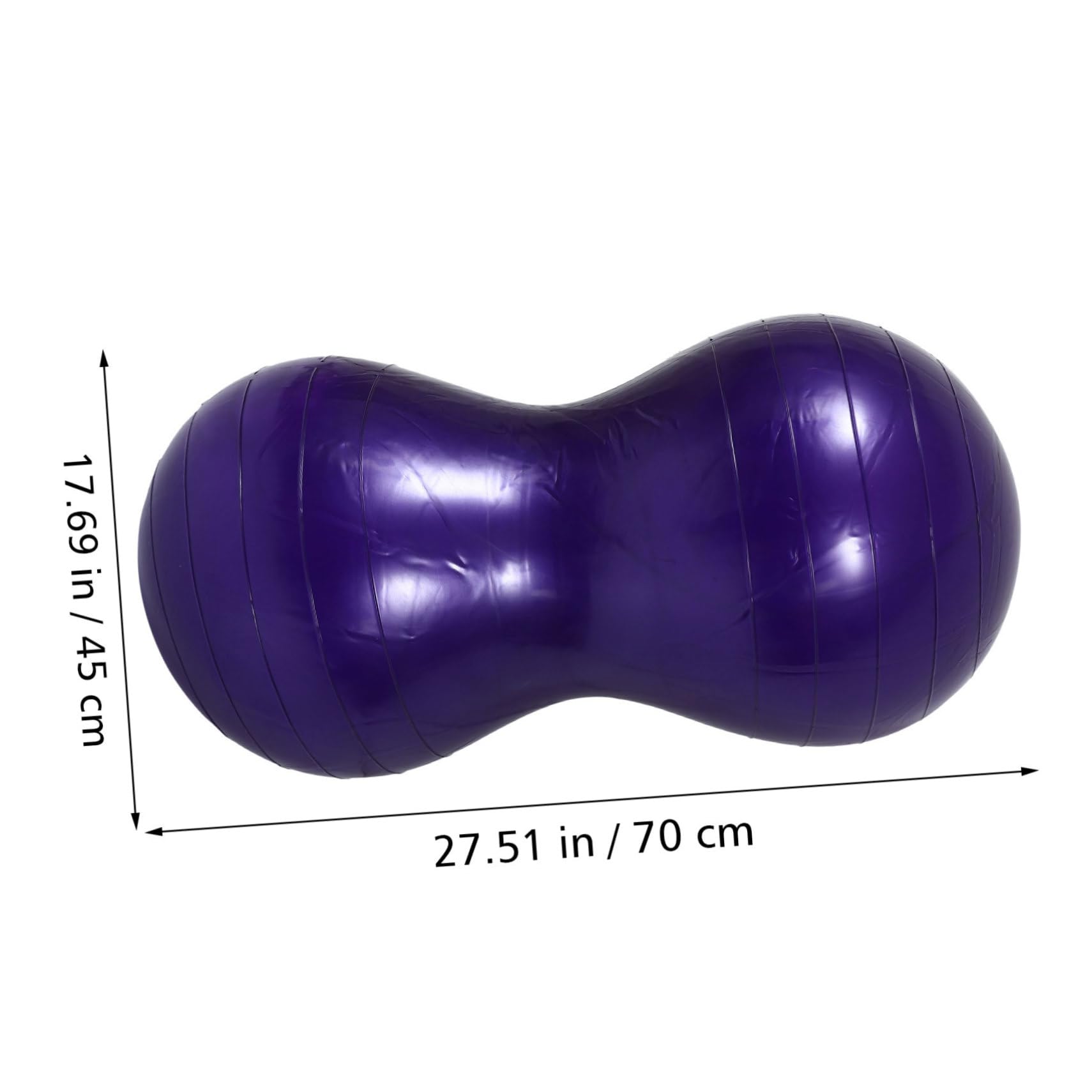 ibasenice Bola de Yoga de Inflable de PVC Ejercicio Masaje y Rehabilitación Incluye Inflador Resistente y Portátil Fortalecimiento