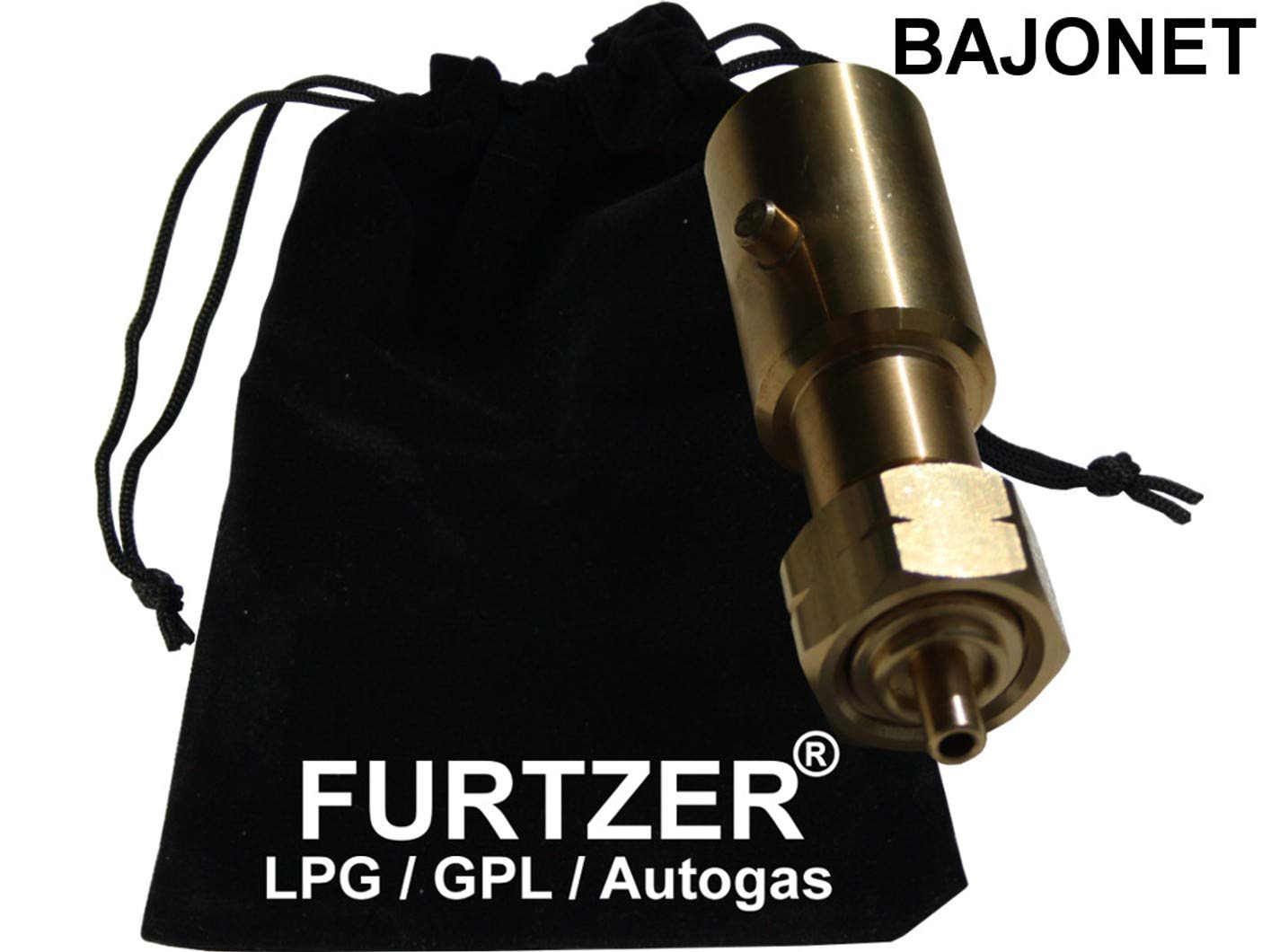 LPG GPL Autogas Tankadapter Acme/Dish/EURONOZZLE/BAJONETT Gasflaschen Propangas Lang Adapter mit Stoffbeutel by