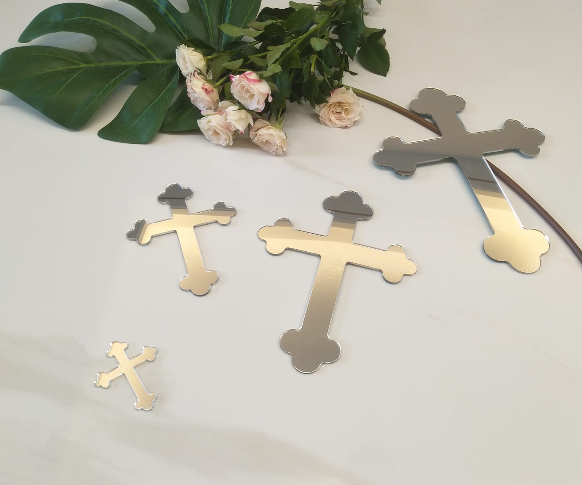 1 pezzo decorazione per dolci croce argento per comunione 1 pezzo decorazione per dolci croce argento per comunione