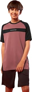 TECHNOSPORT Boy's Polyester Slim Fit Crew Neck Half Sleeve T-Shirt with Technocool+, Anti Microbial Propeties for Sports a... Price In India